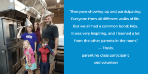 Volunteer Travis with Family