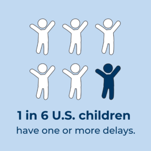 1 in 6 children infographic